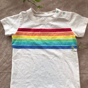 🌈 Primary Rainbow Stripe Tee 18-24M